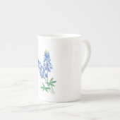 Tasse En Porcelaine Aquarelle Bluebonnets (Devant droit)