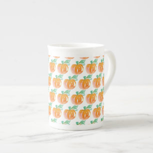Tasse En Porcelaine Aquarelle Citrouille orange Motif