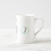 Tasse En Porcelaine Aquarelle originale W Tiger Zodiac chinois initial (Droite)