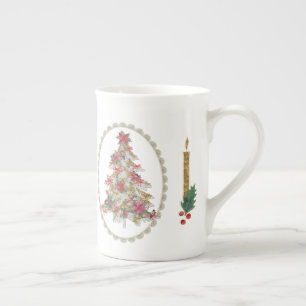 Tasse En Porcelaine Arbres de Noël pittoresques