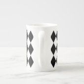 Tasse En Porcelaine Arlequin noir (Dos)