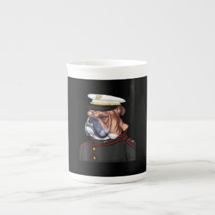 Tasse En Porcelaine Army Bulldog