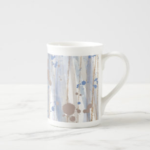 Tasse En Porcelaine Art Abstrait Moderne Nature Coup de Pinceau