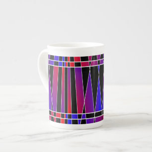 Tasse En Porcelaine Art déco "fracturé" par Kenneth Yoncich
