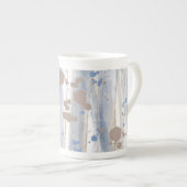 Tasse En Porcelaine Art moderne Abstrait de la nature (Devant droit)
