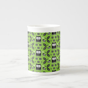 Tasse En Porcelaine Art populaire de Chouette scandinave