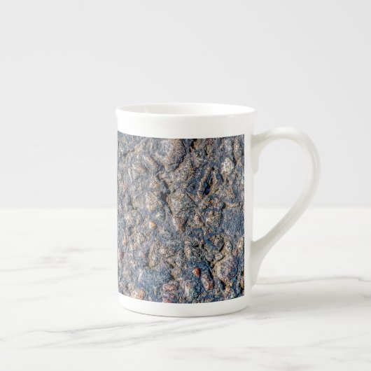 Tasse En Porcelaine Asphalte et texture de galets (Droite)