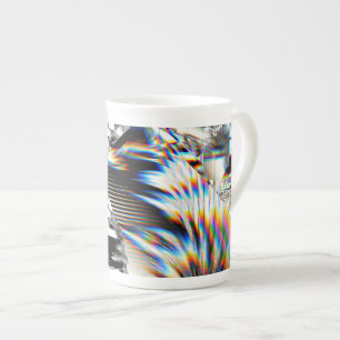 Tasse En Porcelaine Attaque arc-en-ciel