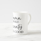 Tasse En Porcelaine Attitude du 70e anniversaire (Devant droit)