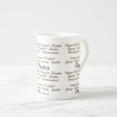 Tasse En Porcelaine Attributs du pasteur (Devant droit)