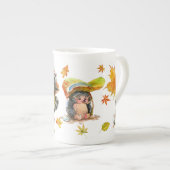 Tasse En Porcelaine Automne Automne Cute Animaux Clipart (Devant droit)