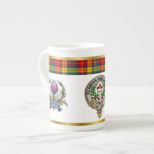 Tasse En Porcelaine Badge de clan Buchanan Tartan & Motto