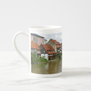 Tasse En Porcelaine Bamberg Bavière Rivière Regnitz Effet de Peinture 