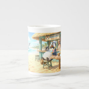 Tasse En Porcelaine Bar de plage du Pingouin
