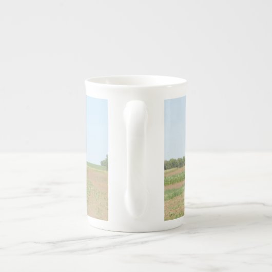 Tasse En Porcelaine Beau clydesdale chevaux labourant (Dos)