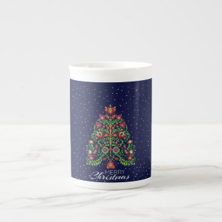 Tasse En Porcelaine Beau Noël Folk Matyo Kalocsa