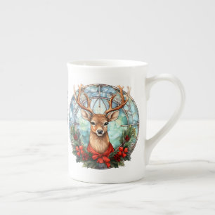 Tasse En Porcelaine Beau renne En Verre Tiré
