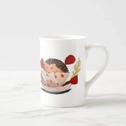 Tasse En Porcelaine Bébé Hérisson (Droite)