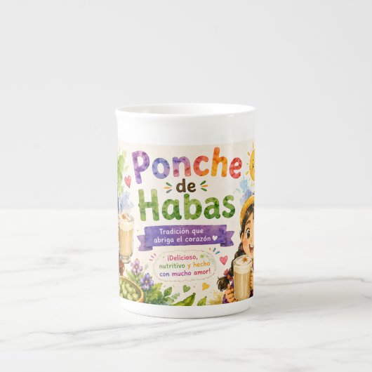 TASSE EN PORCELAINE BEBIDA TRADICIONAL DE PERU (Devant)