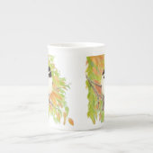 Tasse En Porcelaine Bécasseau d'automne, Nature des oiseaux, Faune, Aq (Devant)