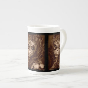 Tasse En Porcelaine Belle Décaderie Tombée