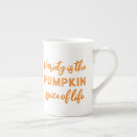 Tasse En Porcelaine Belle épice citrouille automne<br><div class="desc">Aimer l'épice citrouille ? Voici une douce tasse pour célébrer l'automne.</div>