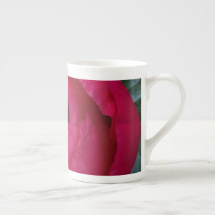 Tasse En Porcelaine Belle Pierre rouge florissante