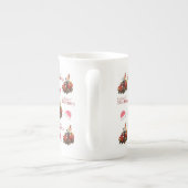 Tasse En Porcelaine Bénédictions de vacances Joyeux Noël, Père Noël (Dos)