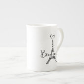 Tasse En Porcelaine "Bienvenue" (Devant droit)