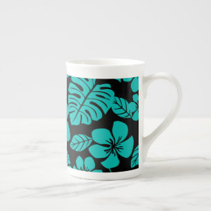 TASSE EN PORCELAINE BIKINI ROSE (NOIR/TURQUOISE)