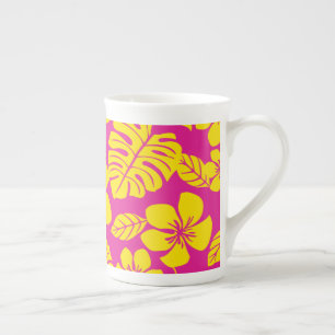 TASSE EN PORCELAINE BIKINI ROSE (ROSE CHAUDE/JAUNE)