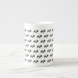 Tasse En Porcelaine Bison américain