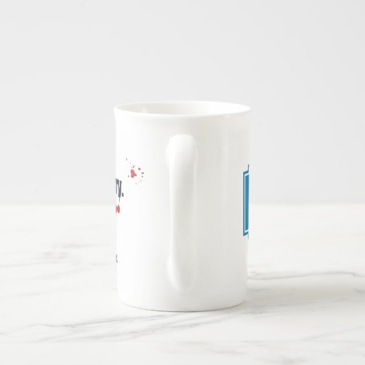 Tasse En Porcelaine Bizarre et fière chine d'os (Dos)