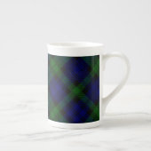 Tasse En Porcelaine Black Watch Tartan bleu vert Plaid (Droite)