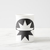 Tasse En Porcelaine Black White Deco (Devant)