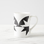 Tasse En Porcelaine Black White Deco (Droite)