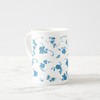 Tasse En Porcelaine Bleu Élégant Rococo Cottagecore Vintage