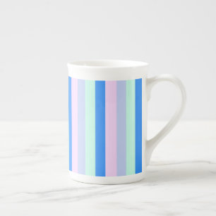 Tasse En Porcelaine Bleu, Lavande, Rose et Monnaie Pastel Grandes vert