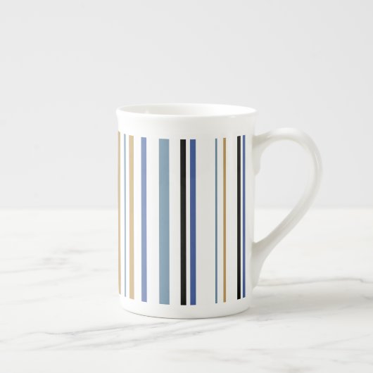 Tasse En Porcelaine Bleu or et blanc de la plage (Droite)