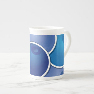 Tasse En Porcelaine Bleuet funky
