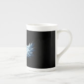 Tasse En Porcelaine Blue Glowing Angel Wings on black background (Droite)