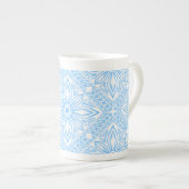 Tasse En Porcelaine Blue Mediterranean Italian Tile Decorative Pattern (Devant droit)