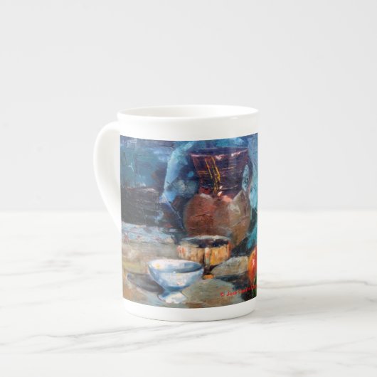 Tasse En Porcelaine Bodegón a espátula (Devant gauche)