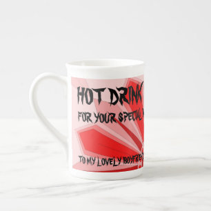 TASSE EN PORCELAINE BOISSON CHAUDE POUR BOYFRIND