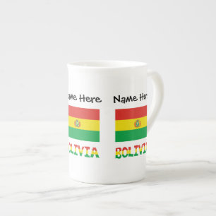 Tasse En Porcelaine Bolivie Drapeau Bolivien Personnalisé