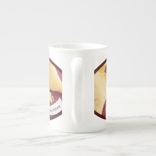 Tasse En Porcelaine Bonheur Fortune Cookie (Dos)