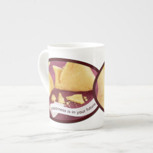Tasse En Porcelaine Bonheur Fortune Cookie
