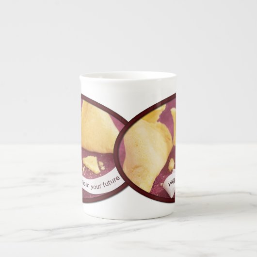 Tasse En Porcelaine Bonheur Fortune Cookie (Devant)