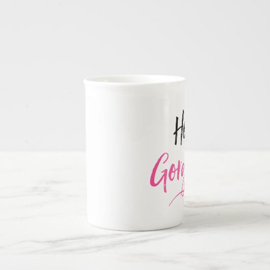 Tasse En Porcelaine Bonjour magnifique (Devant)