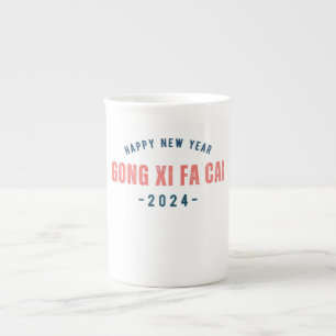 Tasse En Porcelaine Bonne année 2024 en chinois